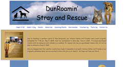 Desktop Screenshot of dunroaminstrayandrescue.com