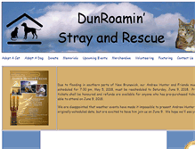 Tablet Screenshot of dunroaminstrayandrescue.com